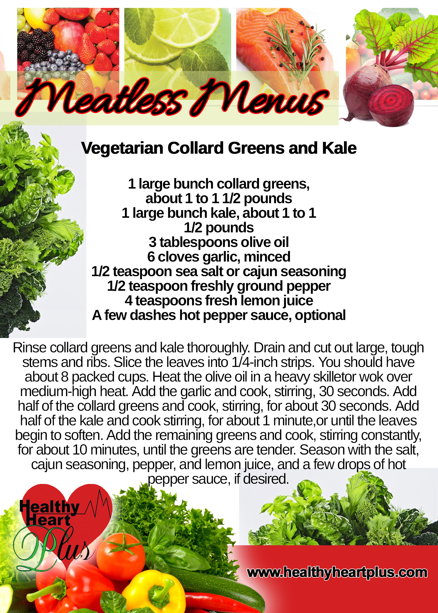 Recipes | Healthy Heart Plus, LLC.